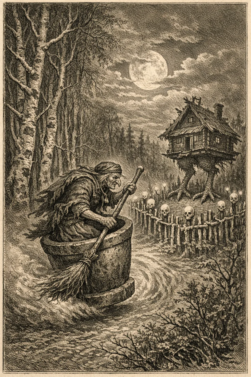Baba Yaga — Doré Engraving