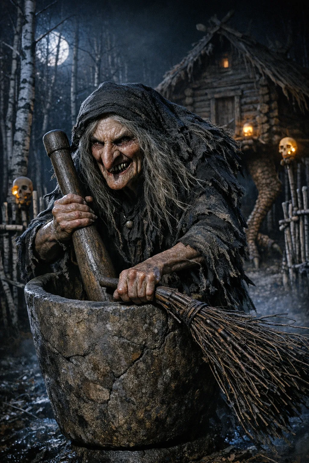 Baba Yaga — Practical Creature: Photoreal practical-effects creature design