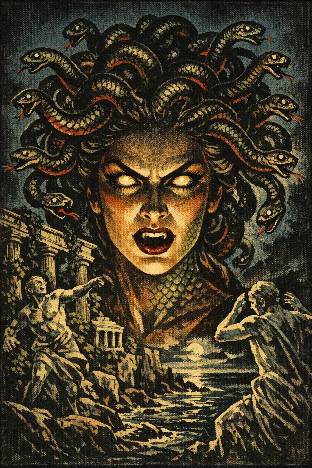 Medusa — Universal 1931: Hand-painted studio-era lithograph poster