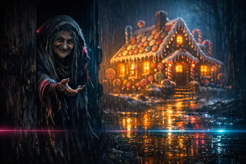 The Gingerbread Witch — Neon Noir