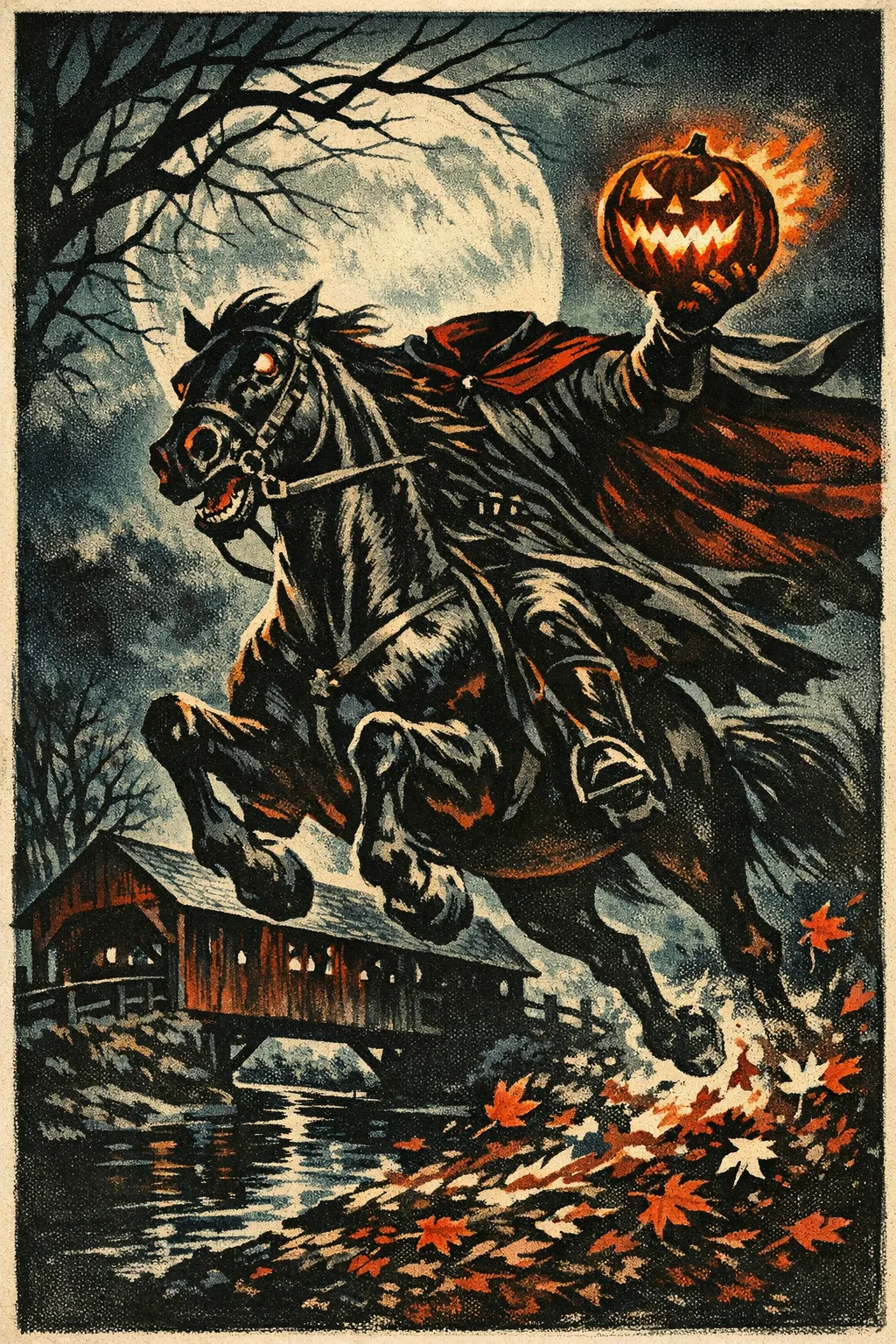 The Headless Horseman — Universal 1931: Hand-painted studio-era lithograph poster