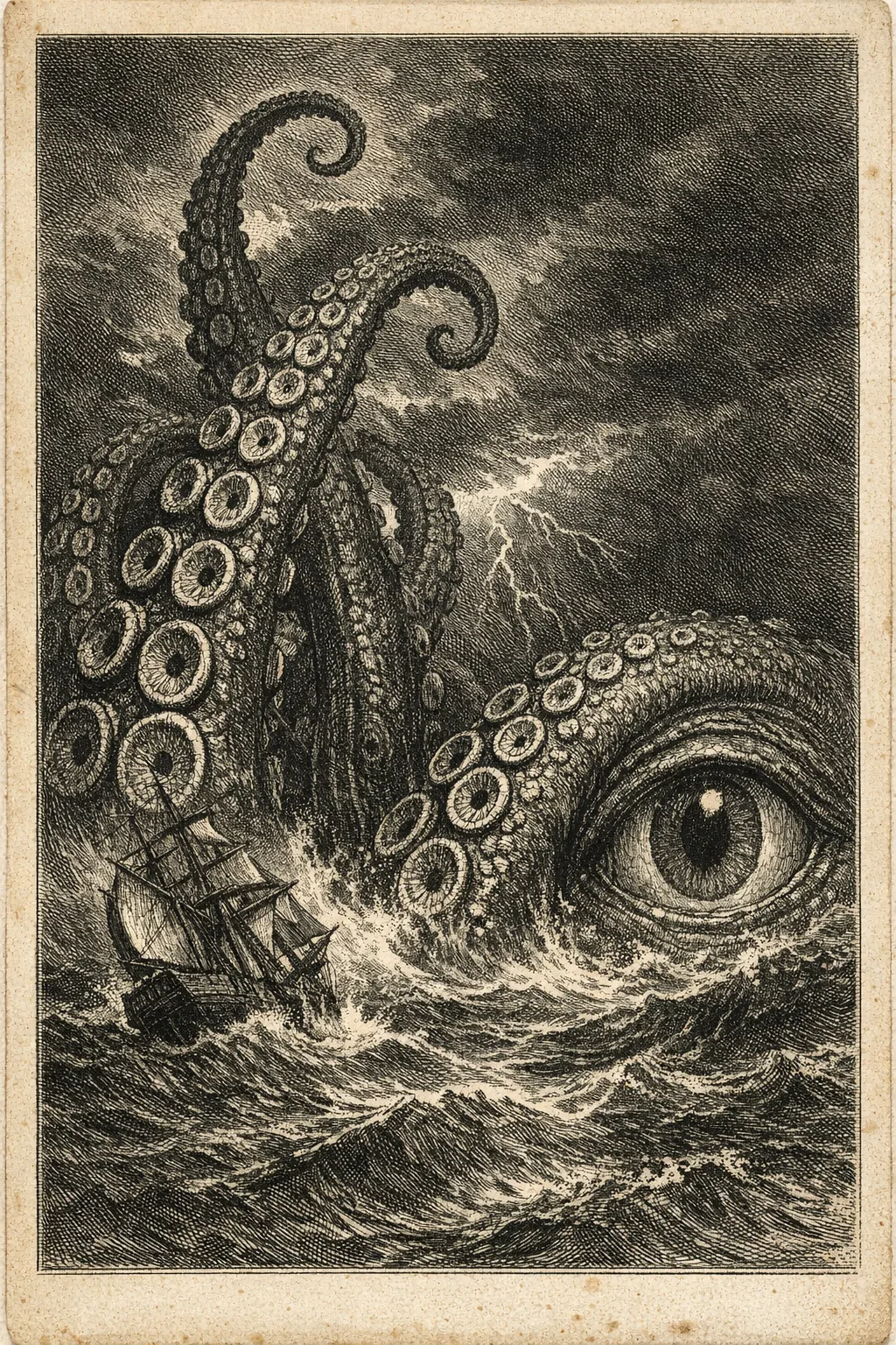 The Kraken — Doré Engraving