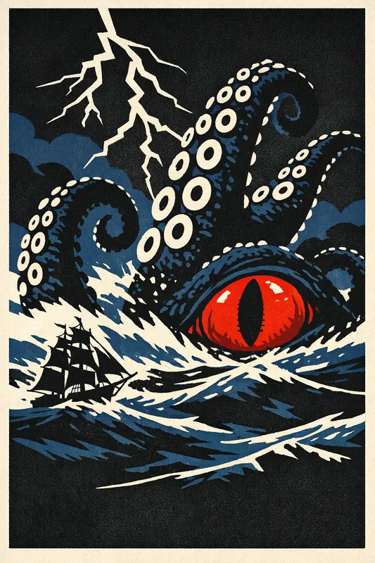 The Kraken — Limited Screenprint