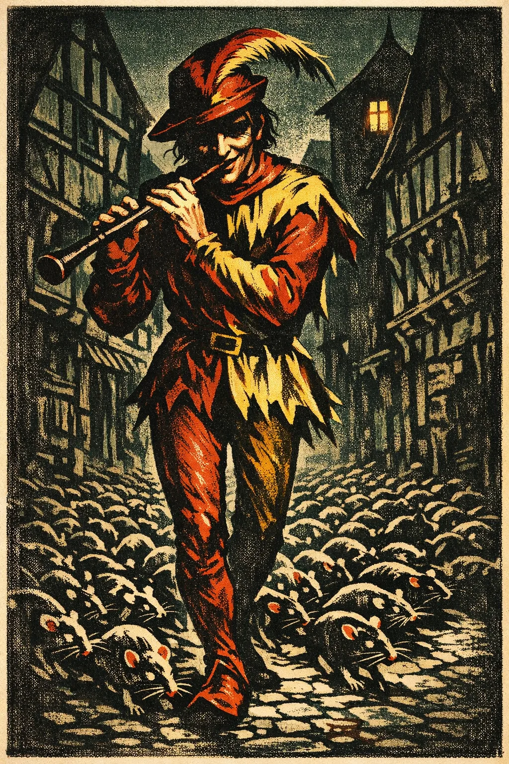 The Pied Piper — Universal 1931: Hand-painted studio-era lithograph poster