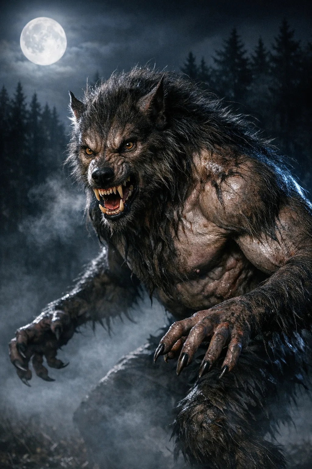 The Werewolf — Practical Creature: Photoreal practical-effects creature design