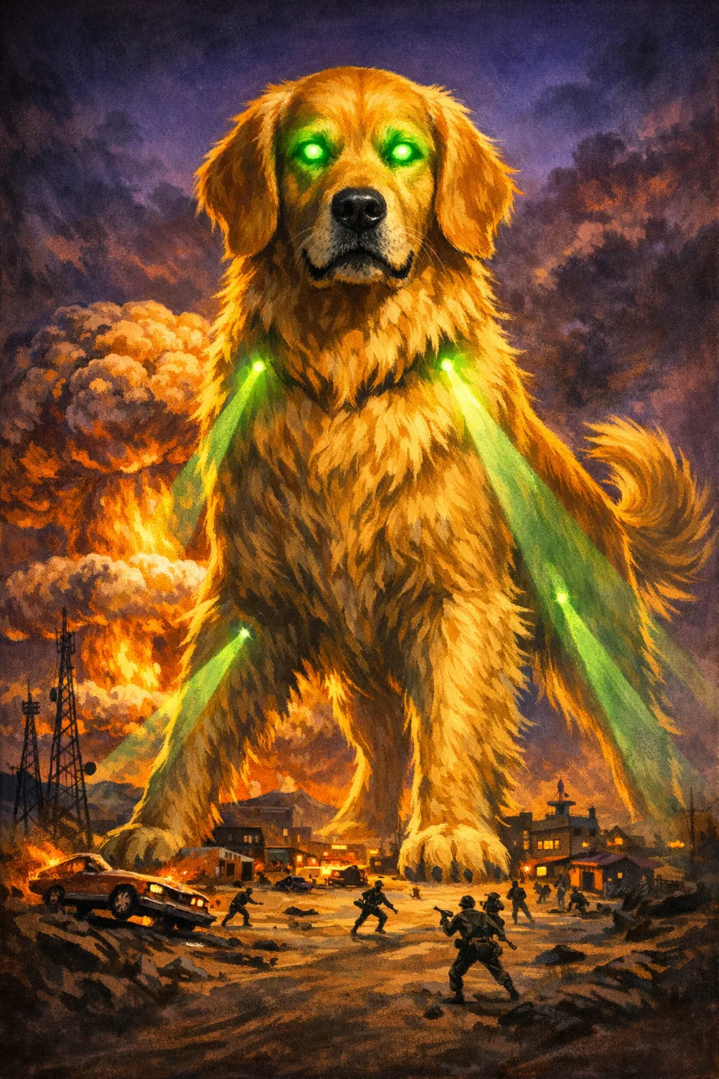 Rufus rendered as Atomic Age 1954: They are what the bomb woke up