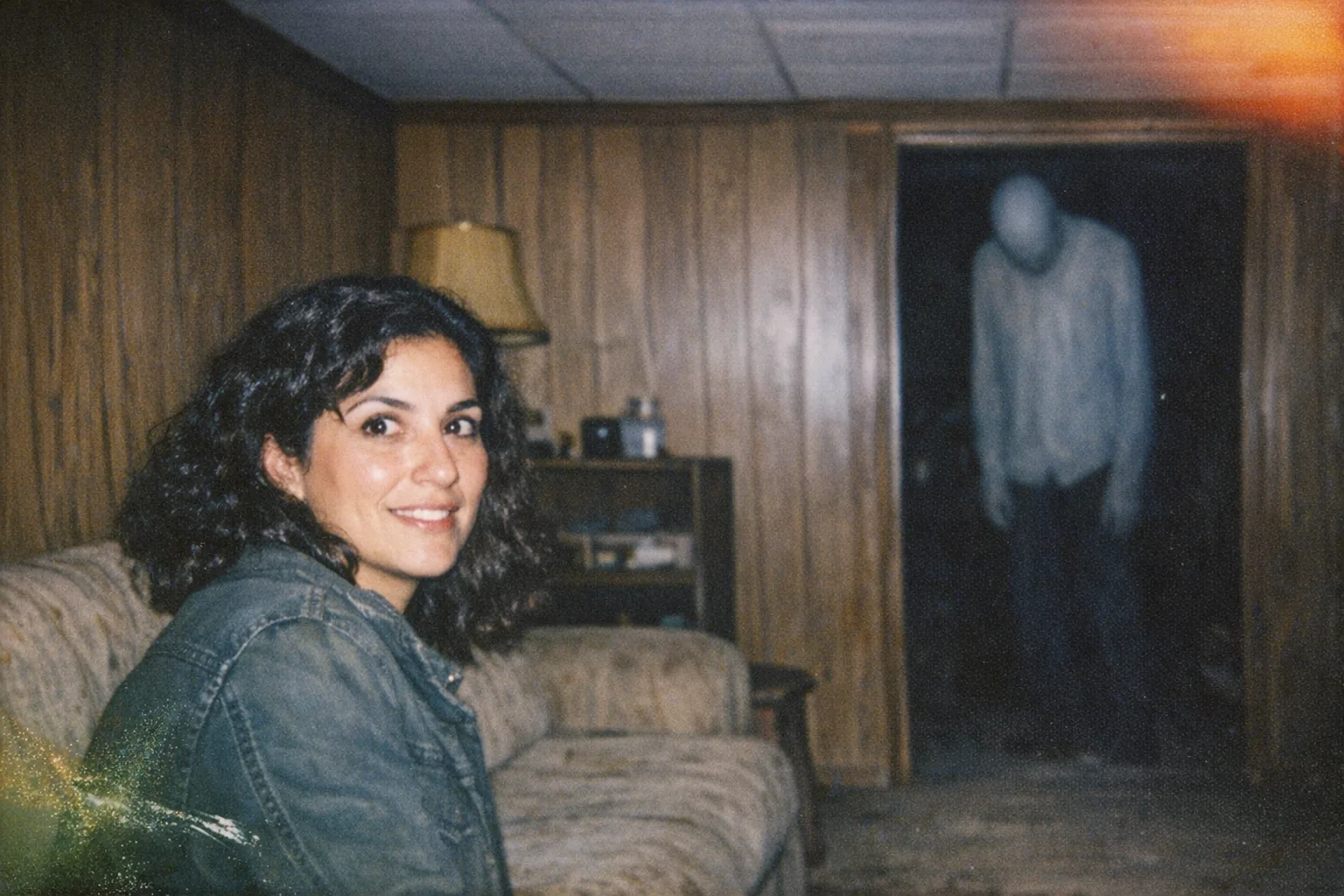 Mara rendered as a Haunted Polaroid film still: You are the photo that should not have developed