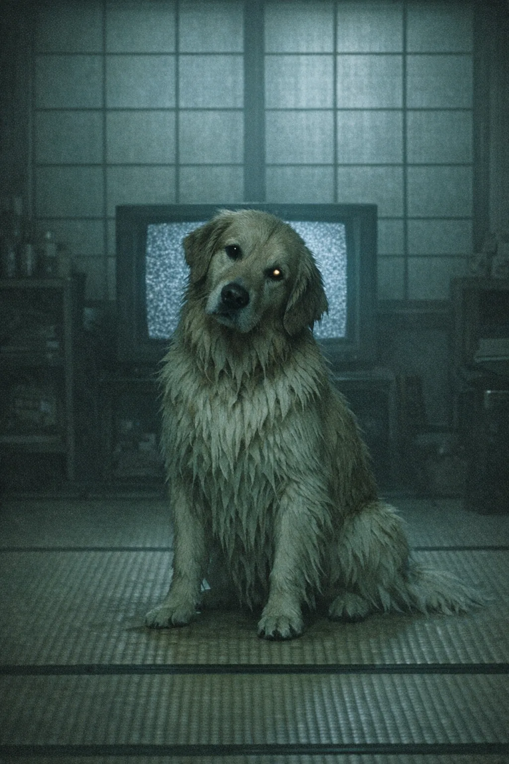Rufus rendered as J-Horror 2002: They are the one who came through the screen