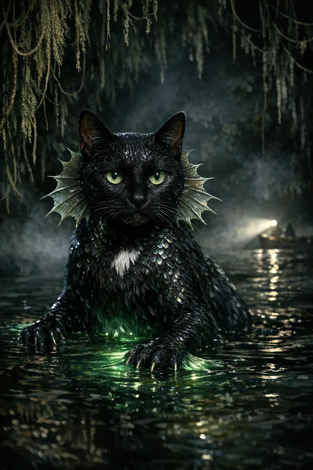 Nadia rendered as The Lagoon Creature: They are what lives under the black water