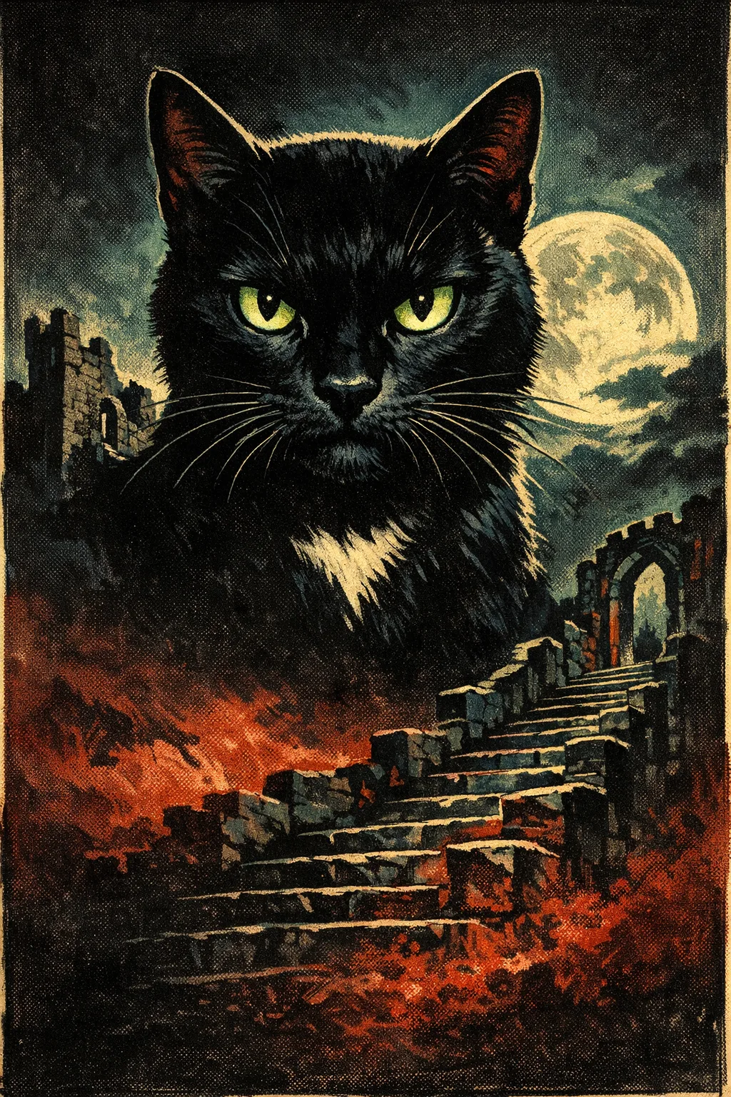 Nadia rendered as Universal 1931: They are the monster on the one-sheet