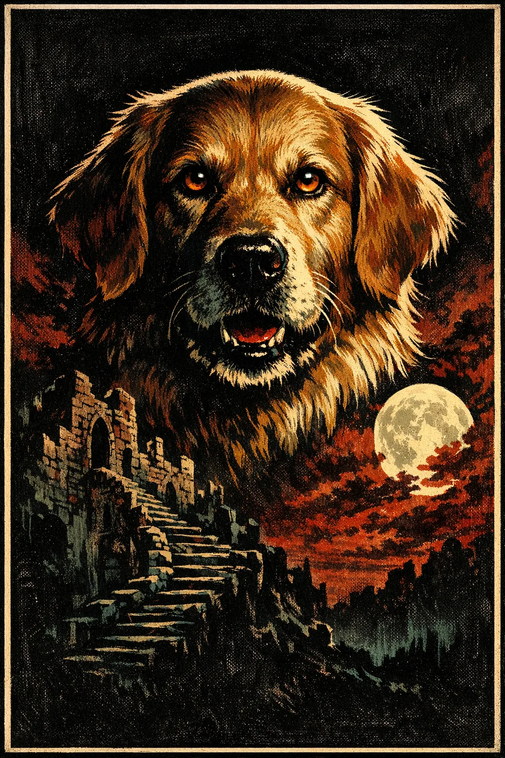 Rufus rendered as Universal 1931: They are the monster on the one-sheet